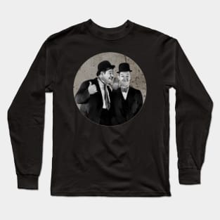 laurel and hardy classic comedy Long Sleeve T-Shirt